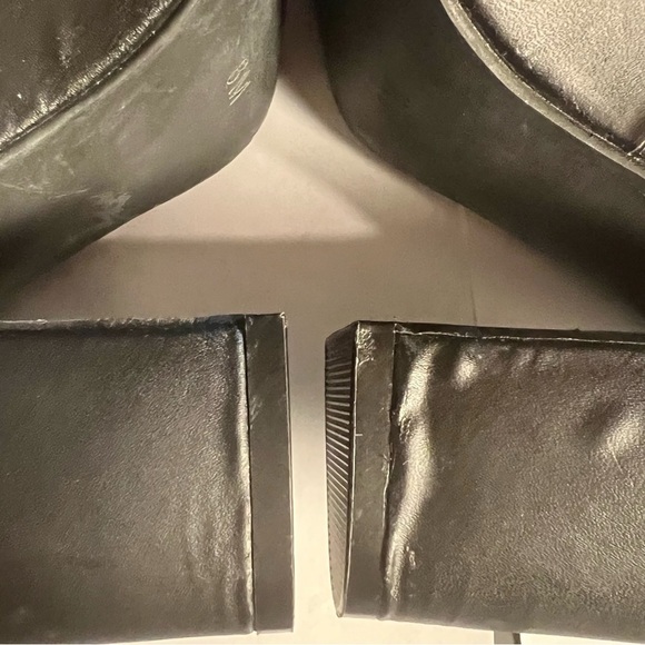 Jeffrey Campbell x Free People Butter Yellow Leather Boho Tie Platform Heels 8 - Picture 13 of 15